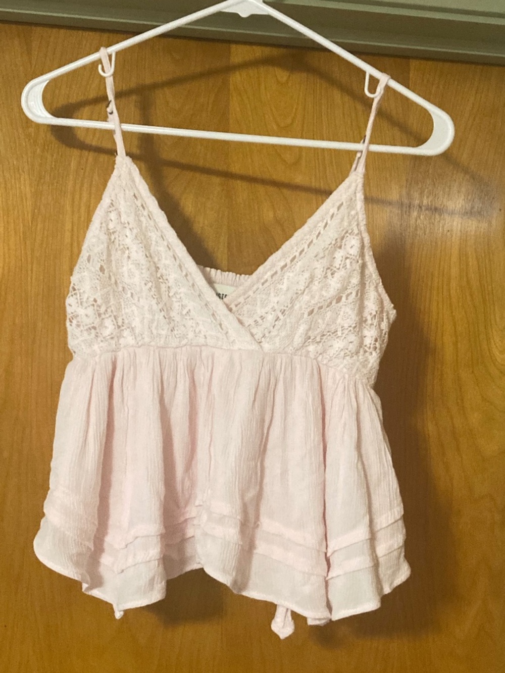 Hollister Pink Baby Doll Top Size Medium